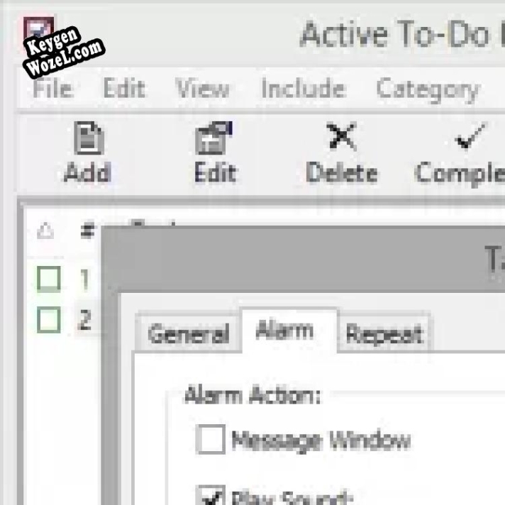 Регистрационный ключ к программе  Active To-Do List