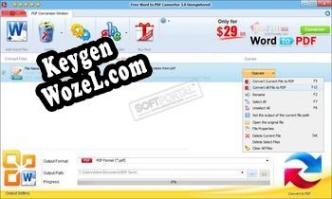 Генератор ключей (keygen)  Free Word to PDF Converter