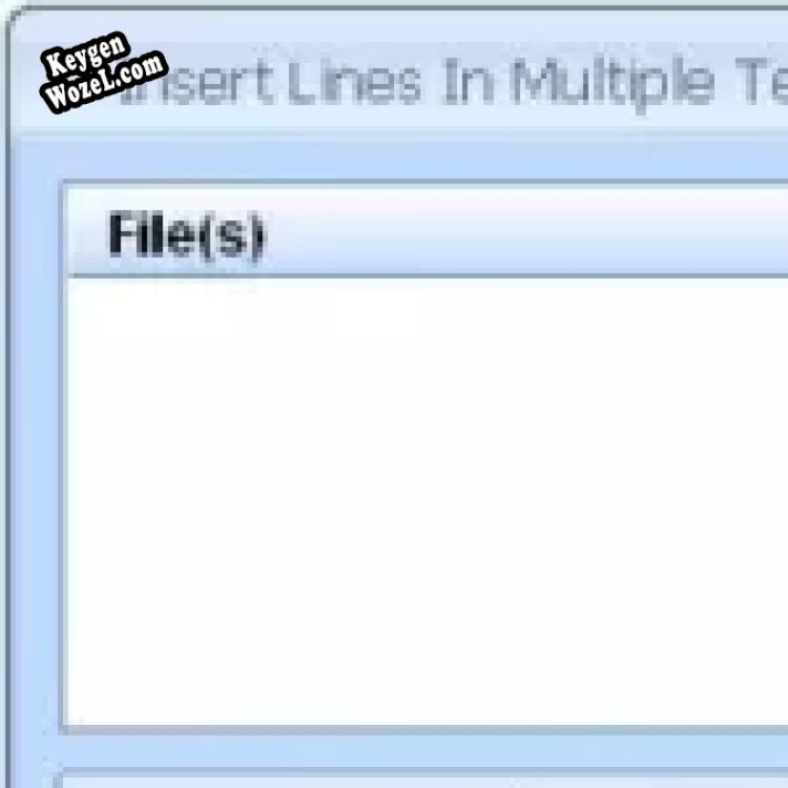 Insert Lines In Multiple Text Files генератор ключей