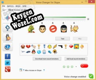 Генератор ключей (keygen)  Skype Voice Changer