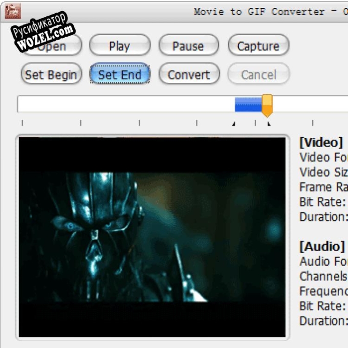 Русификатор для Movie to GIF Converter